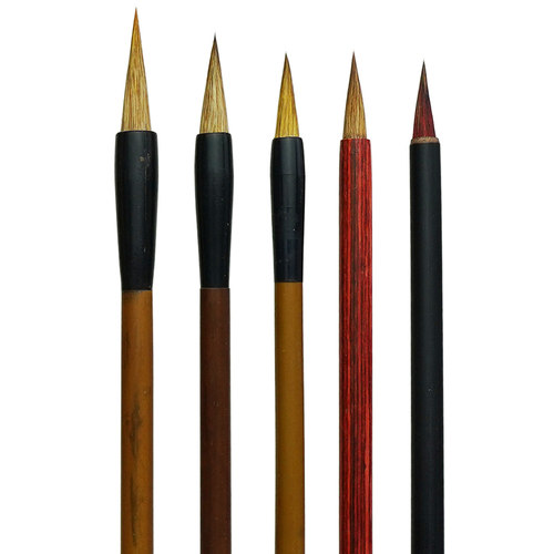 金宝堂国画勾线笔毛笔写意专用叶筋笔工笔画狼毫兼毫小红毛花枝俏