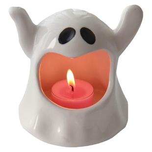 【淘气鬼】可爱幽灵万圣节香薰蜡烛台小茶蜡生日礼物搞怪装饰摆件