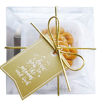 35丝PET透明饼干盒子烘焙手工雪