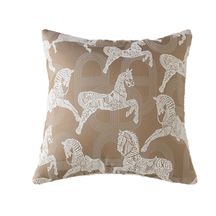 中古风抱枕高级感马刺绣家用靠垫样板间房间轻奢枕套客厅沙发靠枕