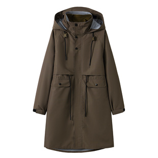 冲锋衣女中长款秋冬加绒三合一户外保暖防水防风暴雨级时尚外套