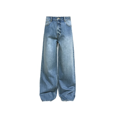 JCAESAR DENIMS纯净直筒水洗蓝牛 高盎司牛仔利落硬挺 直筒微宽松