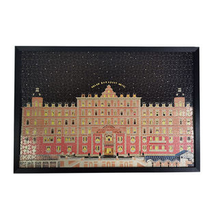 木质拼图1000片成人版减压儿童益智高难度拼块布达佩斯大饭店圣诞