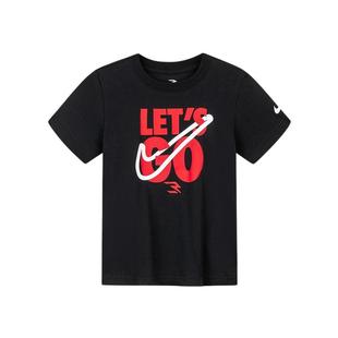 Nike 3brand童装儿童短袖男童T恤女童上衣2026夏季运动凉爽夏装潮