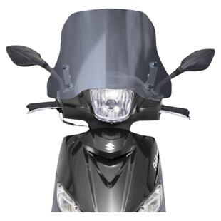 适用于铃木uu125前挡风大阳VPZ风挡玻璃USR125改装挡雨板护胸风挡