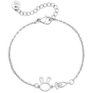 zeroline兔子胡萝卜手链女纯银轻奢小众精致可爱高级闺蜜生日礼物