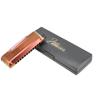 HOHNER和来12孔半音阶口琴初学者入门成人自学专业CX-12JAZZ送油