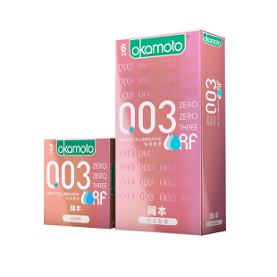【自营】冈本003超薄粉金避孕套安全套子无储精囊裸入官方正品byt
