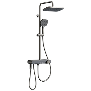 琴韵花洒箭牌枪灰淋浴花洒套装家用浴室增压喷头钢琴键淋浴器龙头