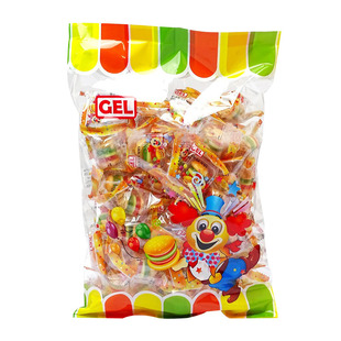 香港GEL汉堡包橡皮糖可爱造型什锦软糖果怀旧儿童休闲小零食