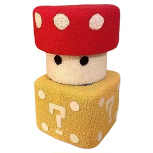 蘑菇小凳子家用矮凳客厅沙发茶几凳儿童坐墩换鞋创意结实实木板凳