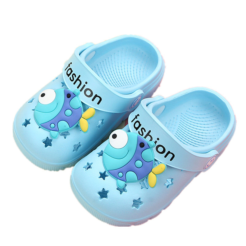 儿童拖鞋夏男童宝宝室内家用家居鞋防滑软底小孩女童凉拖鞋洞洞鞋