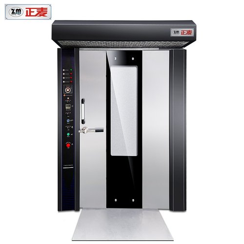 正麦新款32盘柴油旋转炉面包月饼烤箱燃气热风循环炉商用电烤炉