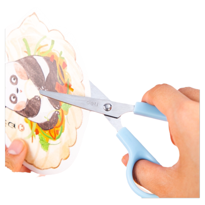 得力剪刀安全文具手工护套