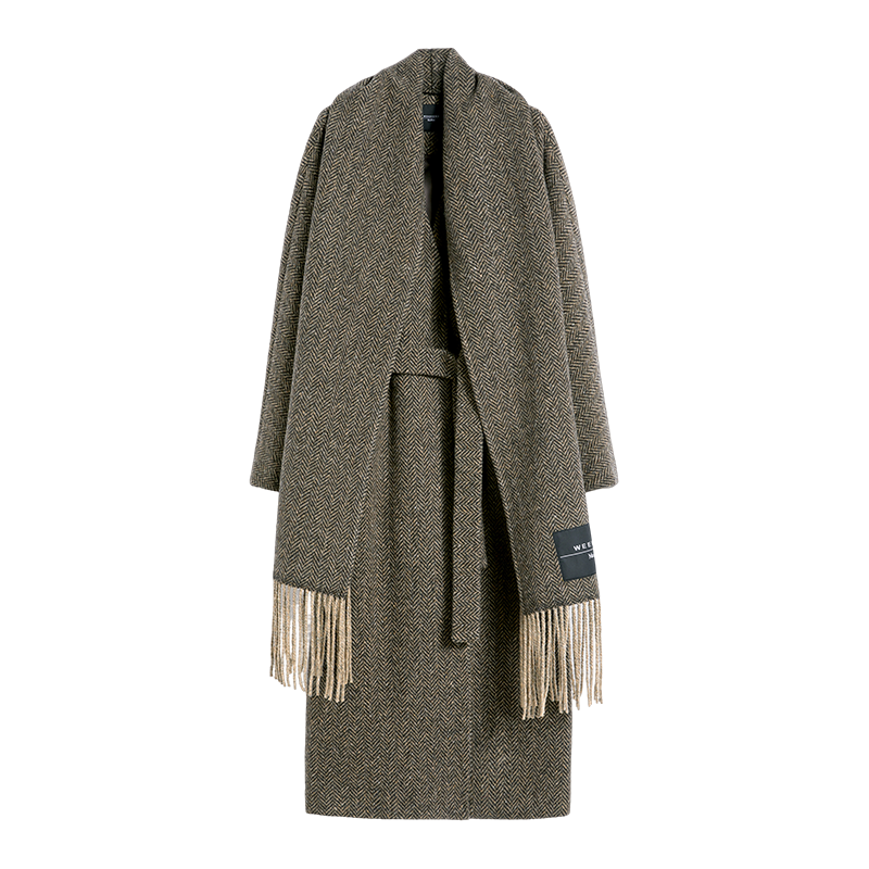 【甄选惠享】Weekend MaxMara 女装长款围巾领大衣5016045206