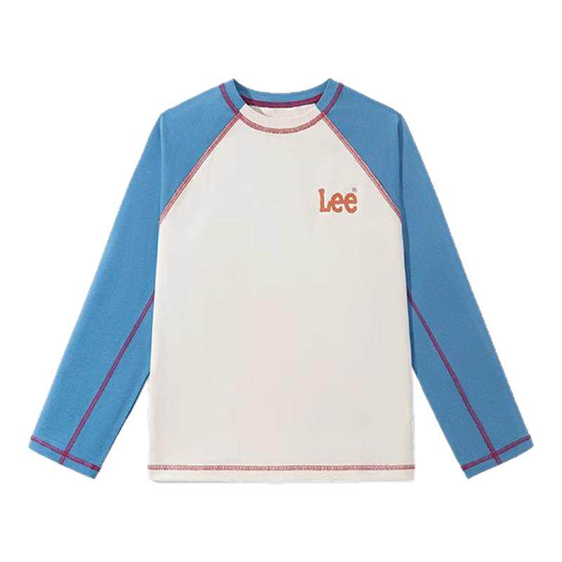 LeeKids童装男童长袖t恤春秋青少年撞色插肩上衣儿童秋季薄款内搭