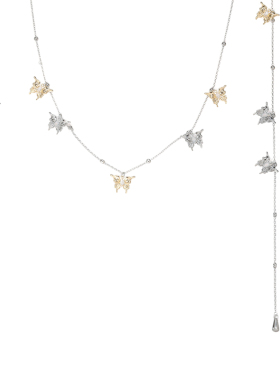 NiceMood蝴蝶项链女卫衣链冬款