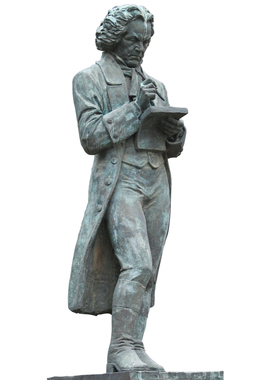 玻璃钢校园文化风人像雕塑可定制