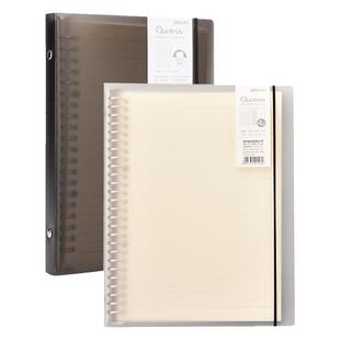 得力活页笔记本子记事本可替换内芯活页本小清新学生错题方格内页线圈可拆卸本子简约大学生加厚B5课堂笔记