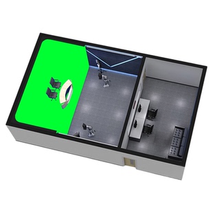 赛天鹰真三维校园电视台虚拟演播室搭建吸音隔音灯光设计方案定制