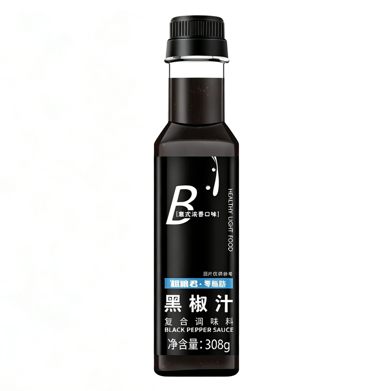 粗粮君0脂肪黑椒汁308g意式浓香口味牛排调味料意大利面黑胡椒酱