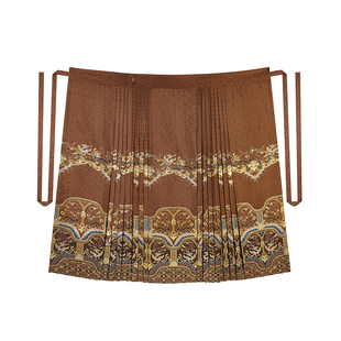 栗壳织造司原创明制汉服织金仿妆花马面裙女上衣搭配秋冬毛衣大衣