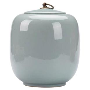 哥窑大号茶叶罐2斤装密封储存罐陶瓷散装大茶缸通用茶盒防潮罐子