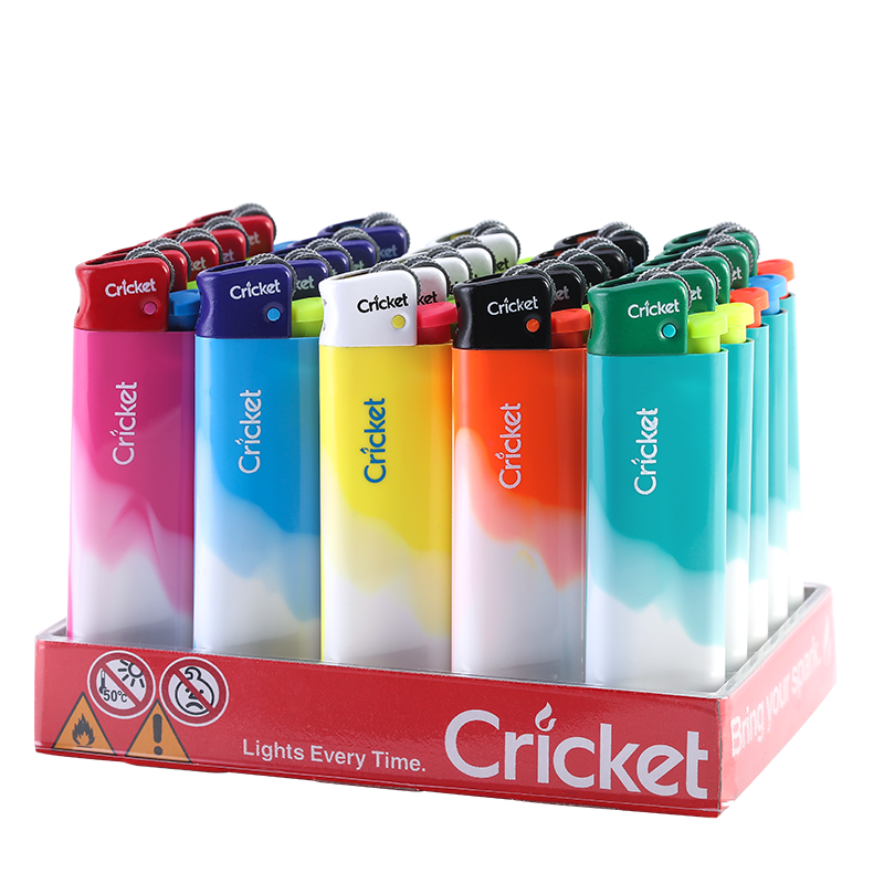 进口Cricket草蜢正装品牌一次性砂轮打火机滑轮广告定制订做印字