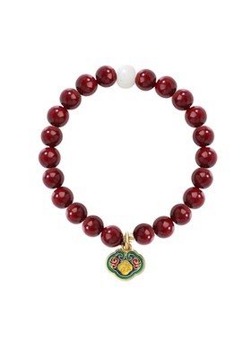 鱼头星星气质百搭新中式朱砂菩提本命年手串女生时尚官方正品饰品