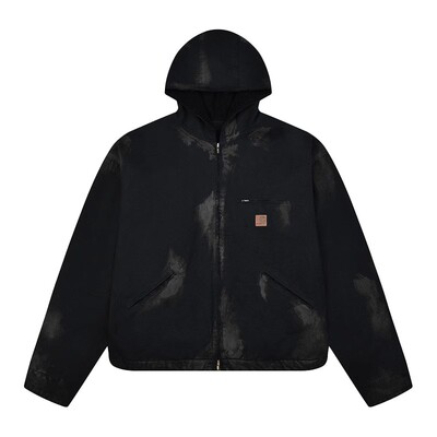 Grailz泥染做旧连帽工装夹克外套