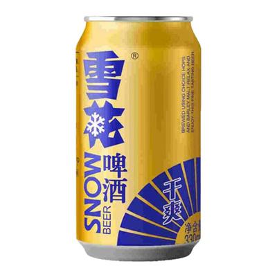 雪花干爽啤酒330ml罐装9.5°