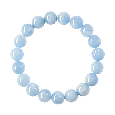 【天然原石】海盐海蓝宝水晶手串