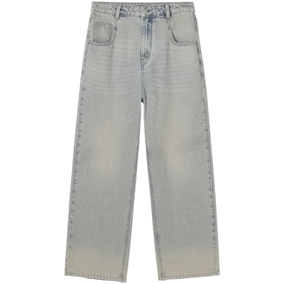 25年秋季新款女士阔腿直筒牛仔裤