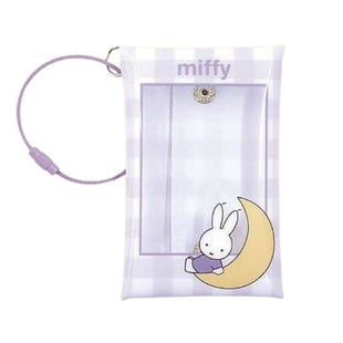 日本进口miffy米菲 透明卡包卡套零钱包挂件PVC卡通可爱兔子防水