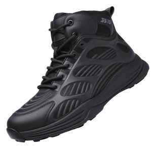 强人3515男靴冬季保暖加绒靴户外短靴高帮训练鞋棉鞋徒步登山鞋子