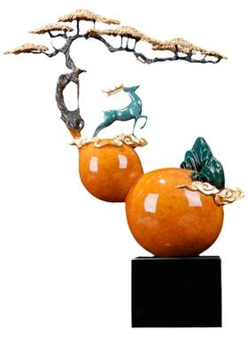 铜葫芦摆件家居客厅黄铜福禄寿