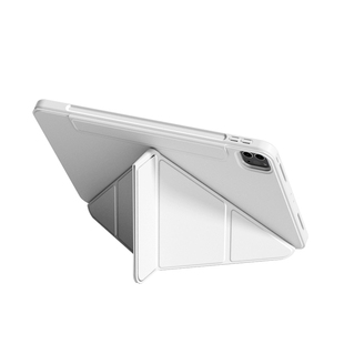 ipad保护壳y折720°旋转支架iPad11磁吸拆分10代98苹果air765保护套iPadpro13寸平板防摔弯mini7透明轻薄后壳