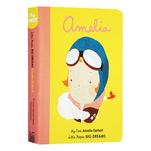 小女孩大梦想纸板书 阿梅莉亚埃尔哈特 英文原版 Little People Big Dreams Amelia Earhart 儿童英语启蒙励志绘本图画书 英文版书
