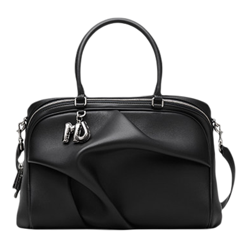 【礼物】MARC JACOBS/莫杰 WAVE 大号羊皮波浪设计单肩手提包