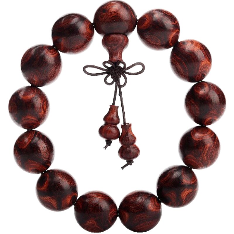 越南紫檀柳对眼手串媲美海南黄花梨鬼脸纹老料高密男女士佛珠手链