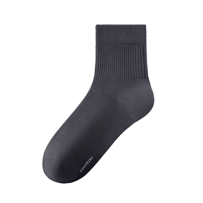 有棵树袜子男士100%纯棉中筒袜10A级抗菌春秋季吸汗透气防臭男袜