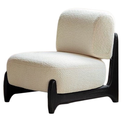 沙发椅复古单人休闲椅客厅羊羔毛咖啡厅出租屋沙发网红椅子精品