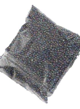 手工diy金属色玻璃米珠散珠串珠