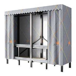 一体免安装衣柜家用卧室出租房衣柜新款2026爆款折叠简易衣柜结实