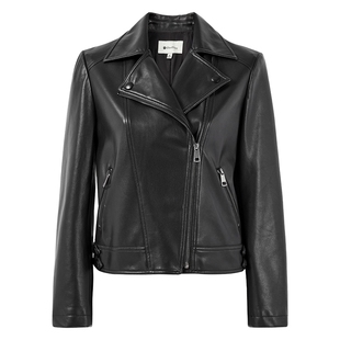 复古机车皮衣外套女2026春季新款咖色经典短款百搭好看高级皮夹克