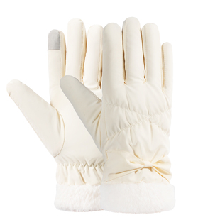 骑行手套女秋冬季保暖防风防寒可触屏加绒加厚电动车防水骑车东北