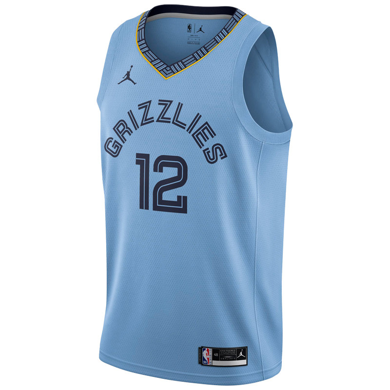 Jordan灰熊队莫兰特12号篮球服