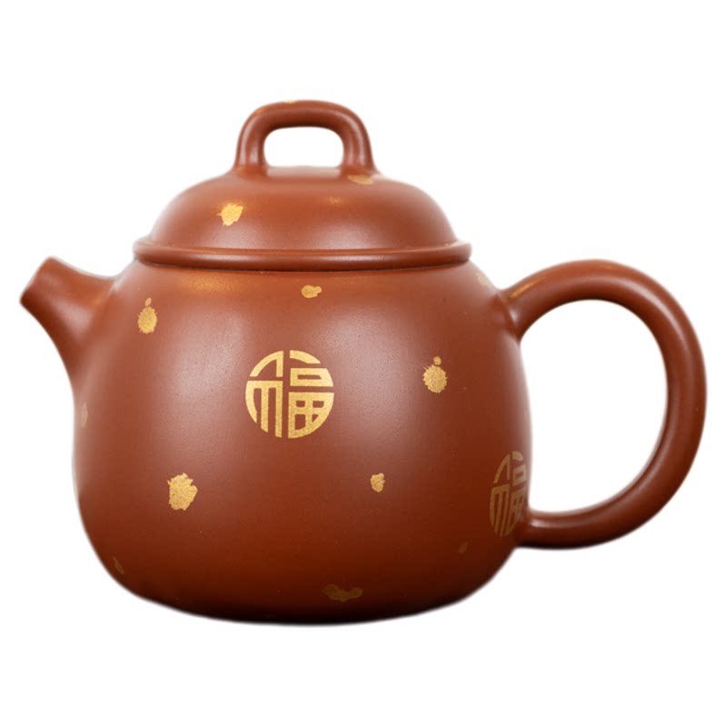 钦州坭兴陶茶壶小品洒金小憨壶宫茶壶