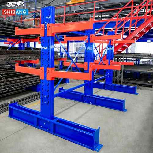 实邦悬臂货架单面双面悬臂五金铝材管材悬臂架托臂货架