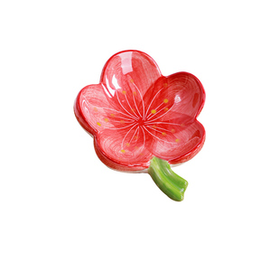 结婚香皂盒红色陶瓷沥水婚房家用一对速干陪嫁肥皂盒婚庆用品大全